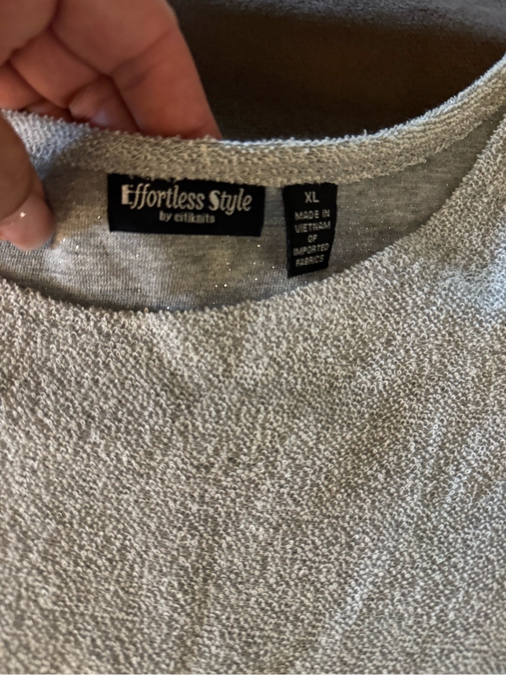 Women’s Gray Crewneck Sweater